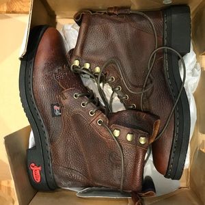 Justin George Straight Lace Up Boots